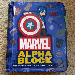 Marvel Alpha Block Book with Red and Blue Cover